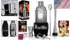 Cocktail Mixer Set Bartender Kit Stainless Steel Travel Mixology Bar Tools