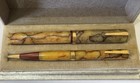 Set Waterman Lady Patricia Fountain Pen   Pencil  Onyx   Orig  Box 14k Flex Nib