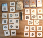 Estate Coin Lot 128 Us Type Coins  9 Silver Barber Rosie Liberty V Buffalo Wheat