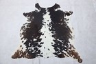 Real Picture  Tricolor Cowhide Rug Cow Skin Hairon Leather Rug  49  X 50  