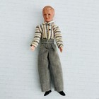 Vintage Dollhouse Caco Doll Family Thread Wrapped Limbs Mom Dad   Baby Girl