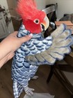 Gang Gang Cockatoo Puppet - Hansa Realistic Stuffed Plush Animal Rare 30cm 