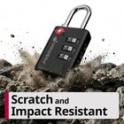 2x Tsa Approved Luggage Lock 3 Digit Combination Travel Suitcase Padlock Reset