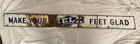 Rare Antique Porcelin Selz Shoes Sign  make Your Feet Glad  5  Long  6  Wide