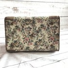 Vintage French Luggage Floral Tapestry Cosmetic Train Case Purse Bag 14 