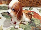 1960 Basset Hound Puppy Dog Sad Eyes Long Ears Porcelain Figurine 3 5  Vintage