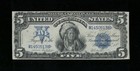 Sc 1899  5 Fr 277    indian Chief    - Silver Certificate  138 