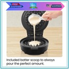 Chefman Anti-overflow Belgian Waffle Maker With Shade Selector Non-stick Black