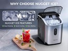 Nugget Ice Maker 33 Lbs 24h Crushed Pellet Ice Cubes Ice Machine For Kitchen bar