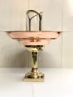 Vintage Nautical Brass   Copper Electric Table Lamp With Glass Chimney     Marine
