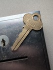 Vintage Bank Deposit Lock Box Door 5x4 W  Key Working Safe Vault Mail Slot Ar150