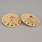 Vintage Celluloid Scatter Pins Brooch Round Flowers Occupied Japan 1 3 8 