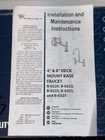 T s Double Pantry Swivel Base Faucet B-0220-ln