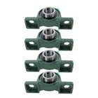 4pcs Ucp208-24 Pillow Block Bearing 1-1 2  Bore 2-bolt Self-aligning Solid Base