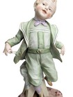Gebr  der Heubach Antique Large Porcelain Figurine Boy Child Empty Pockets 1880s 