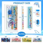 24 Sets Back To School Gifts Cute Stationery Set Back To School Supplies Firs   