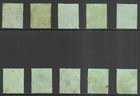 Nigeria Scott 29 Used X 10 - 1921 1sh Black emerald Issue   Cat  22 50