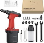 Pneumatic Rivet Gun  4500lbf Heavy Duty Air Hydraulic Riveter Tool With 4 Interc