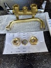 2-handle Laundry Faucet In Rough  Brass