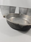 3 Vintage Century Silver Seal Hammered Cast Aluminum Pots Pans