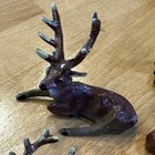 Vintage Lead Toy Figures Deer Stag Buck Reindeer England Lot Of 4 