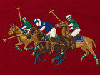 Polo Ralph Lauren Men s Triple Match Pony Fleece Hoodie Hooded Sweatshirt  Wine