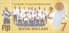 Fiji 7 Dollars P-122 Unc 2022 Commemorative