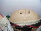 Artist Judy Wachlin Oilcloth Folk Art Anthropomorphic Mr    Mrs  Crab Dolls 12 