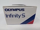 Vintage Olympus Infinity S 35mm Film Camera Black Point   Shoot Af New Boxed