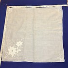 Vintage Lot 20 White Linen Hankies Handmade Embroidered Lace Wedding Antique