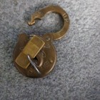 Antique Eagle Brass Padlock Lock W  Key - Marked   Six lever