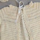 Vintage Crochet Baby Sweater And Bonnet Set