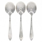 Sterling Silver Soup Spoon Set Of 3 International Rhapsody 1931 Art Deco Vtg 95g