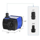 Small Fountain Pump  80 Gph Submersible Water Pump For Aquarium Fish Tank  Ou   