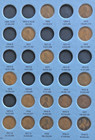 1909-1974 Lincoln Wheat-memorial Cent Set In Two Whitman Folders  147 Coins G-au
