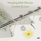 Shower Curtain Hooks  Decorative Rust Proof Stainless Steel Shower Curtain Ho   