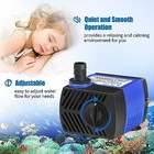 Aquaneat 80 Gph Mini Submersible Fountain Pump 3 3ft Tubing Aquarium Pond