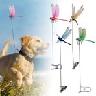 12  fake Dragonfly Clips Clip On Dragonfly For Outdoors 3d Dragonfly Garden Decor