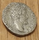 Commodus Ar Denarius Annona Modius Star Ancient Roman Empire Silver Coin