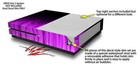 Skin Xbox One S Console Controller Fire Purple