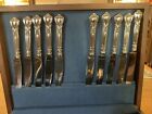 Chantilly By Gorham 53 Pcs  Dinner Size Sterling Silver Set For 10    9 Servers