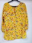 West Kei Blouse Womens Floral Preppy Classic Stye Long Sleeve Cottage Office  Xl