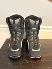 Lamar Youth Kids Size 4 Snowboard Boots Black Gray Red Winter Snow Lace