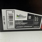 Under Armour Hovr Turbulence 2 Mens 10 Grey Green Running Shoes 3026520-011