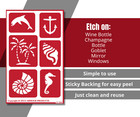 Beach Stencil Seashore Nautical Art Glass Etching Stencils Reusable Armour Etch