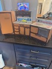 Wolverine Sunny Suzy Vintage Tin Kitchen Play Set  Refrigerator  Stove   Sink