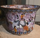 Beautiful Vintage Chinese Cloisonne Planter   Bowl Beautiful 