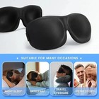1 Pack Travel 3d Eye Mask Sleep Soft Padded Shade Cover Rest Relax Blindfold