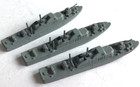 Lot Of 3 Hansa S33 Sch  tze Class Minesweeper Waterline 1 1250 Metal Ships Vtg