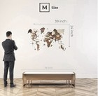 Awesometik 3d Wooden World Travel Wall Map Medium Prime Dark Walnut 39x24 